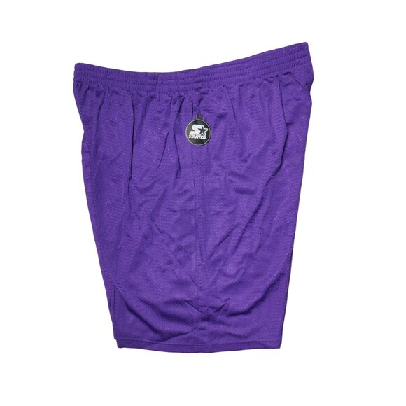 Set Of 2 Starter Mesh Basketball Shorts Men's Size 3XL Purple White Deadstock - Picture 13 of 16